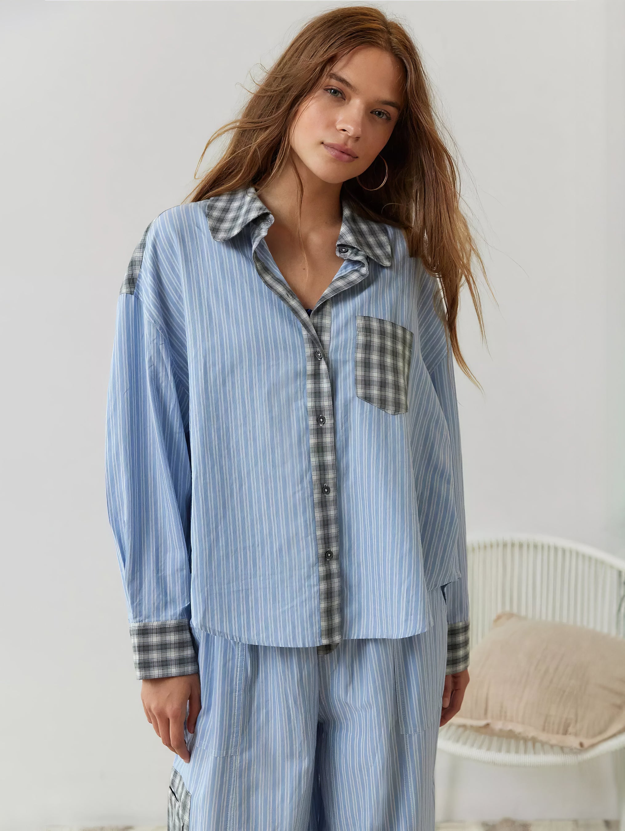 Women's Striped Lounge Set