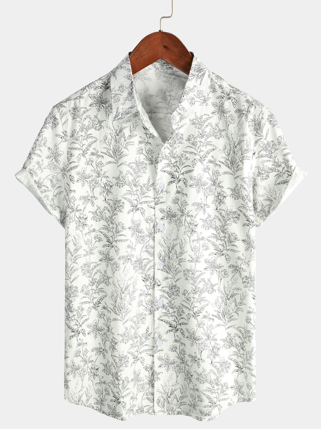 Men's Floral Short Sleeve Shirt