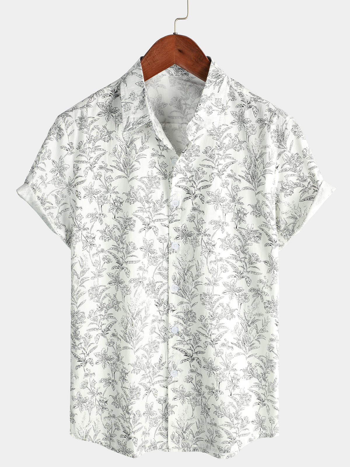 Men's Floral Short Sleeve Shirt