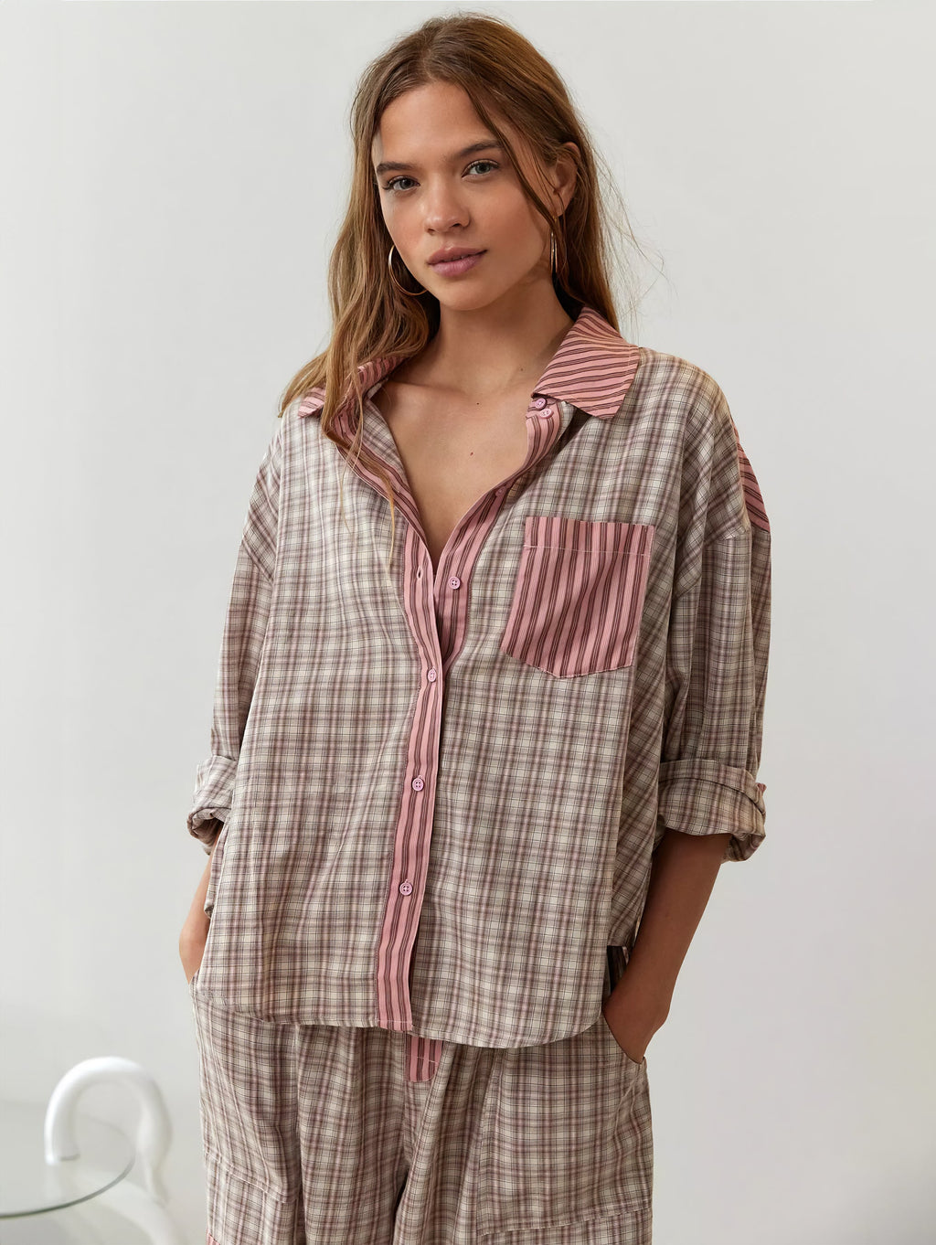 Women's Striped Lounge Set