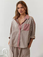 Women's Striped Lounge Set