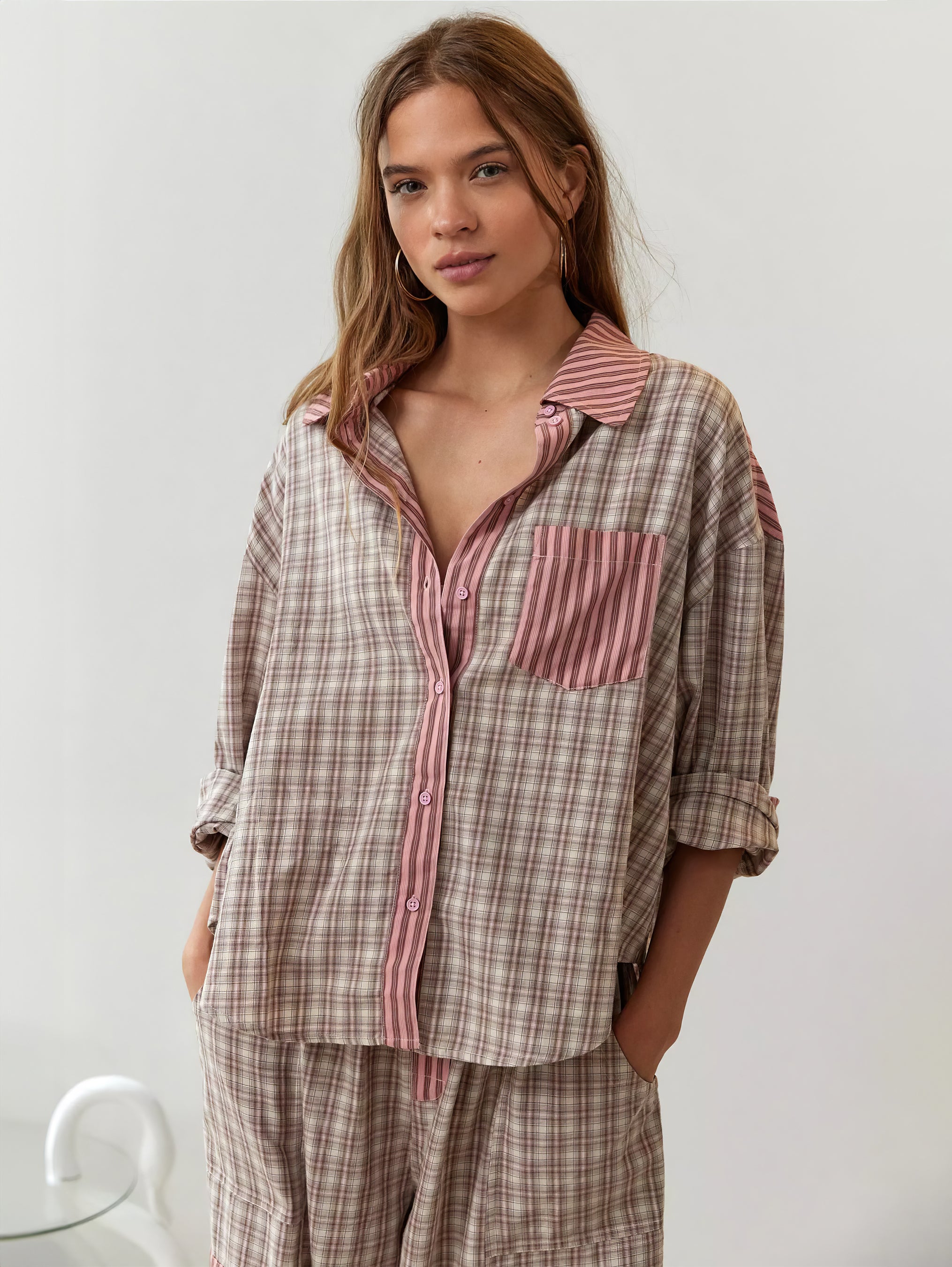 Women's Striped Lounge Set