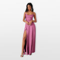 Women’s Maxi Dress Side Slit Elegant