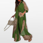 Women’s Boho Shirt And Pants Set
