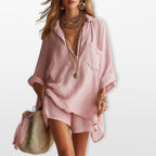 Women’s Two Piece Set Oversized Shirt