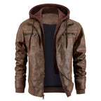 Men's Hooded Short Zip Jacket