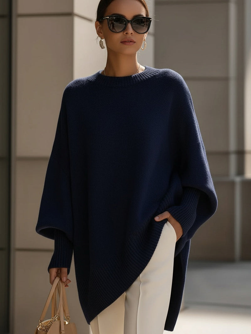 Women's Oversized Batwing Knit Sweater