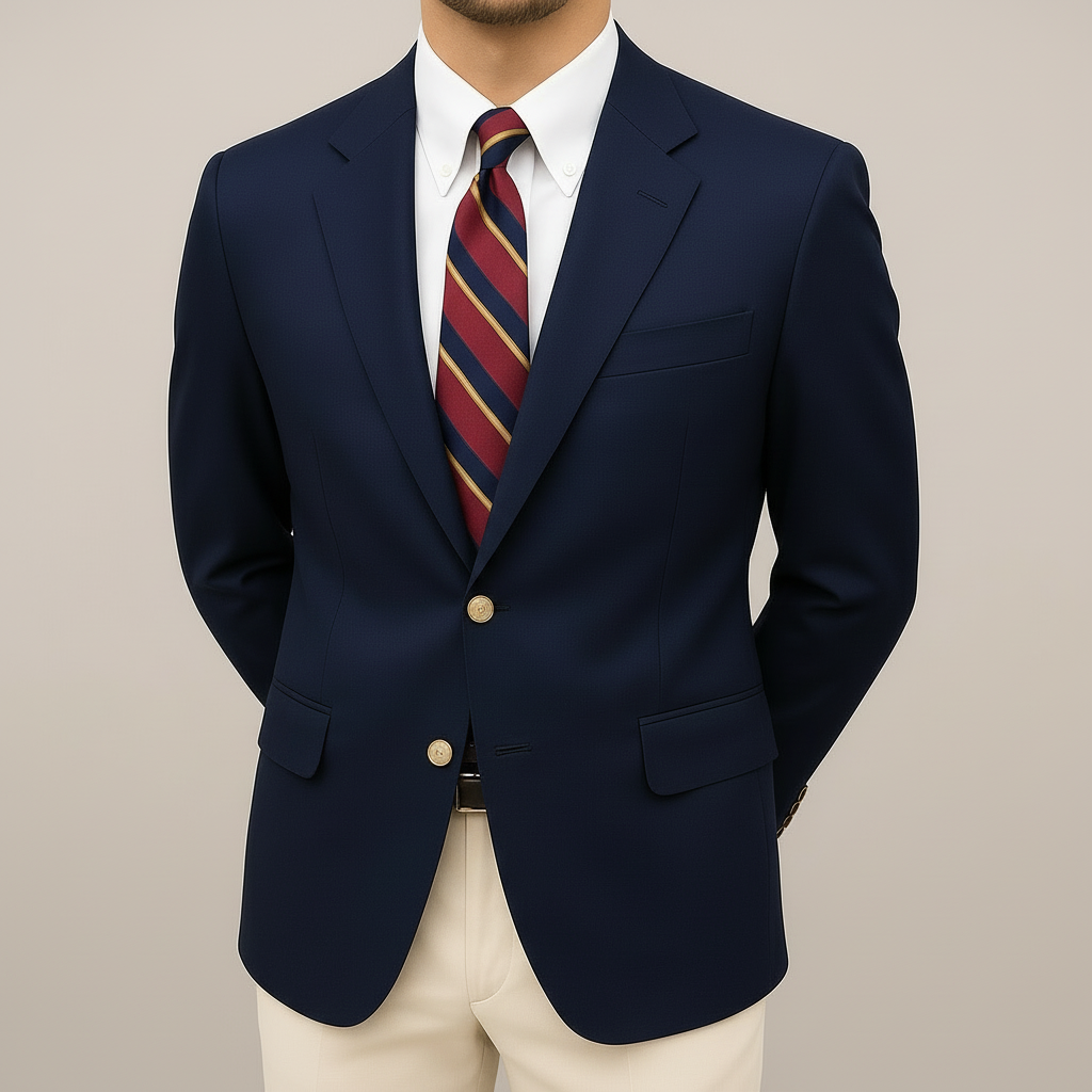Men’s Slim Fit Two-Button Blazer