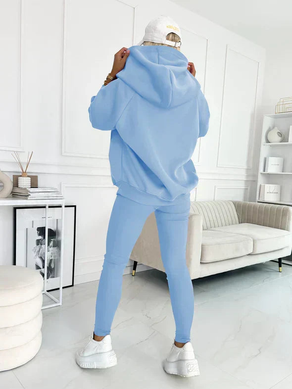 Women's 3 Piece Pant Set with Layered Top