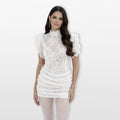Women’s Sheer Lace Bodycon Mini Dress