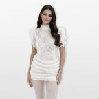 Women’s Sheer Lace Bodycon Mini Dress