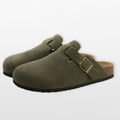 Men’s Suede Clogs Adjustable Strap Mules