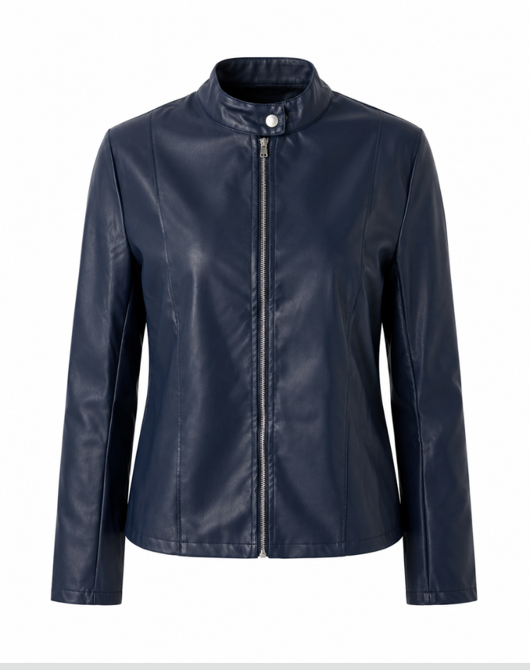 Women's Lightweight Faux Leather Jacket