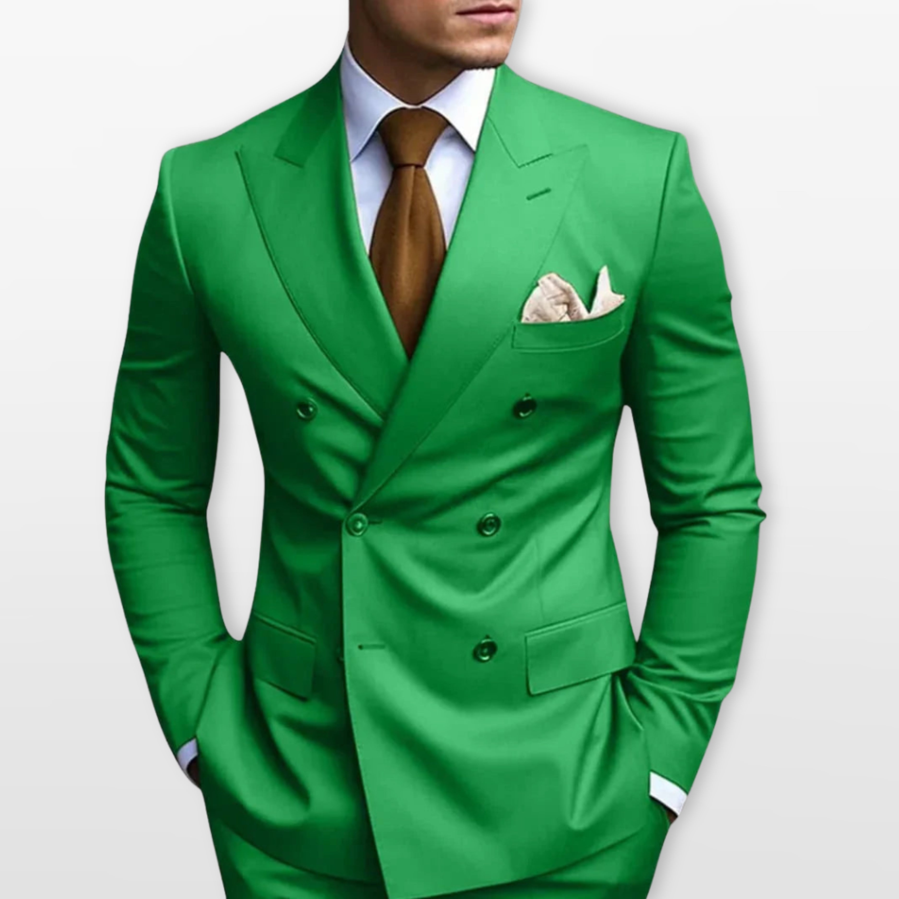 Men’s Double Breasted Suit Slim Fit Tailored
