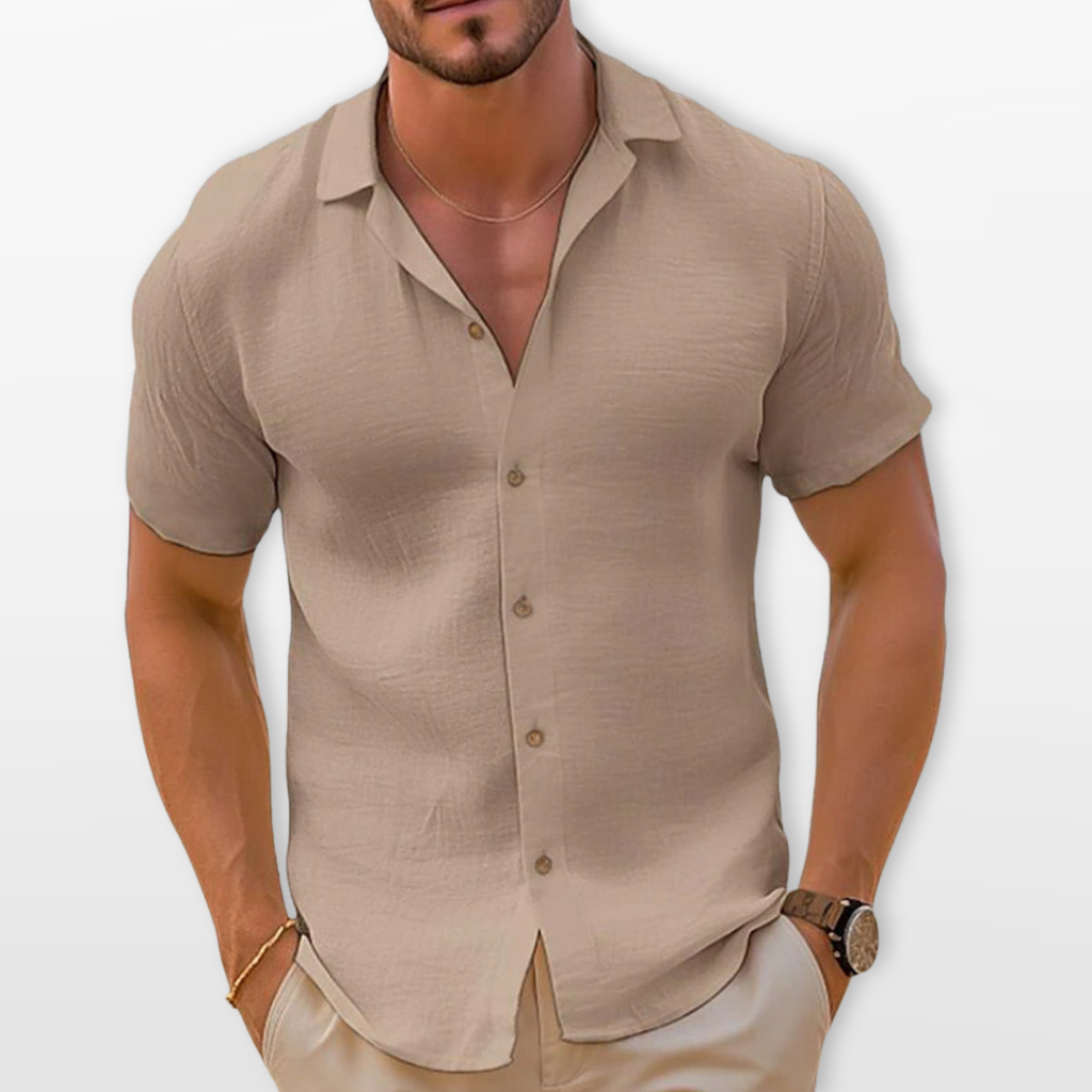 Men Short Sleeve Casual Summer Shirt