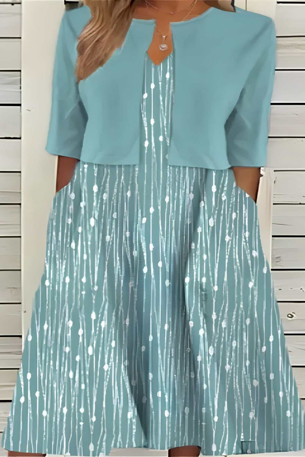Women's Floral Midi Dress Set
