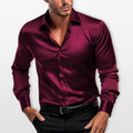 Men’s Satin Dress Shirt Slim Fit