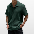 Men Textured Short Sleeve Casual Shirt