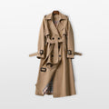 Women’s Long Trench Coat Tailored Belted