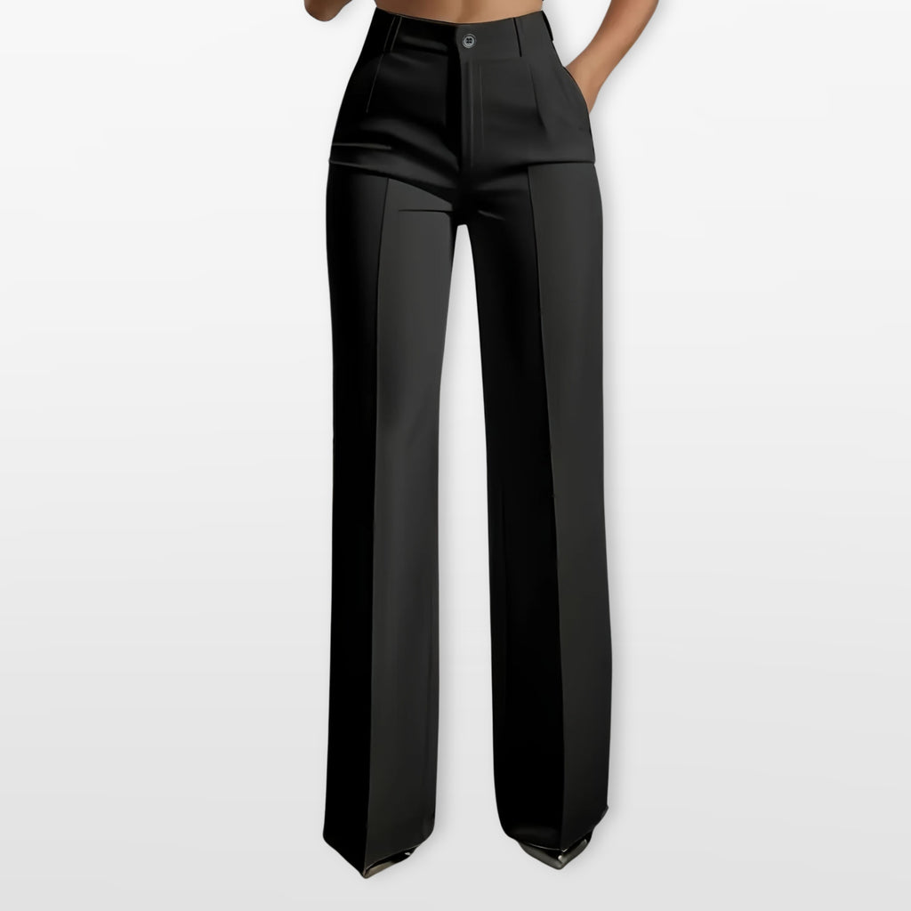 Women’s High Waisted Tailored Straight Leg Trousers