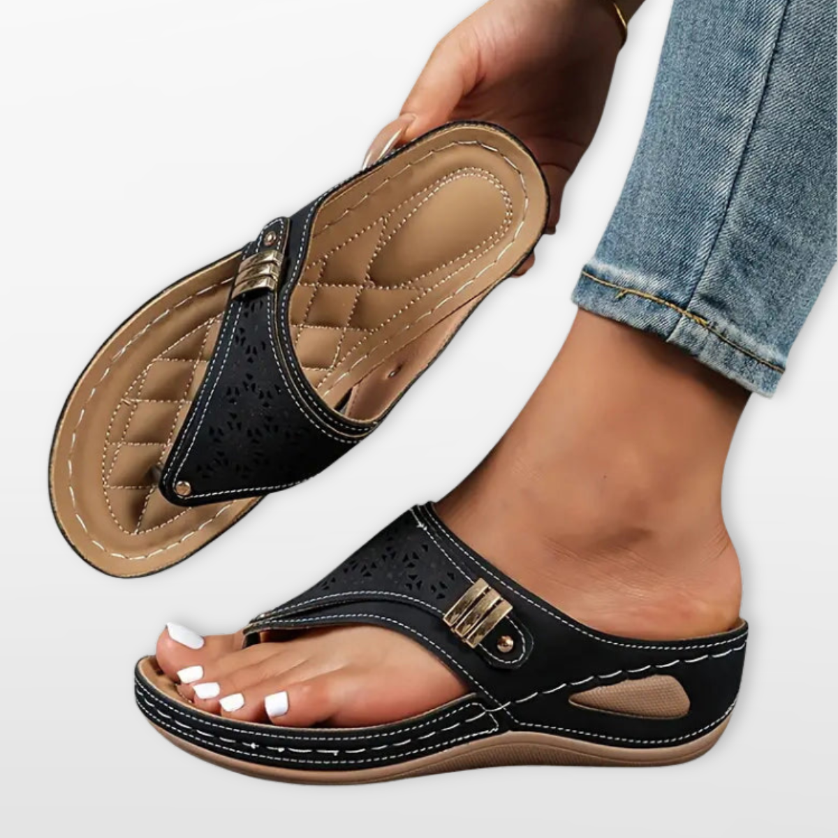 Women Orthopedic Comfort Slide Sandals