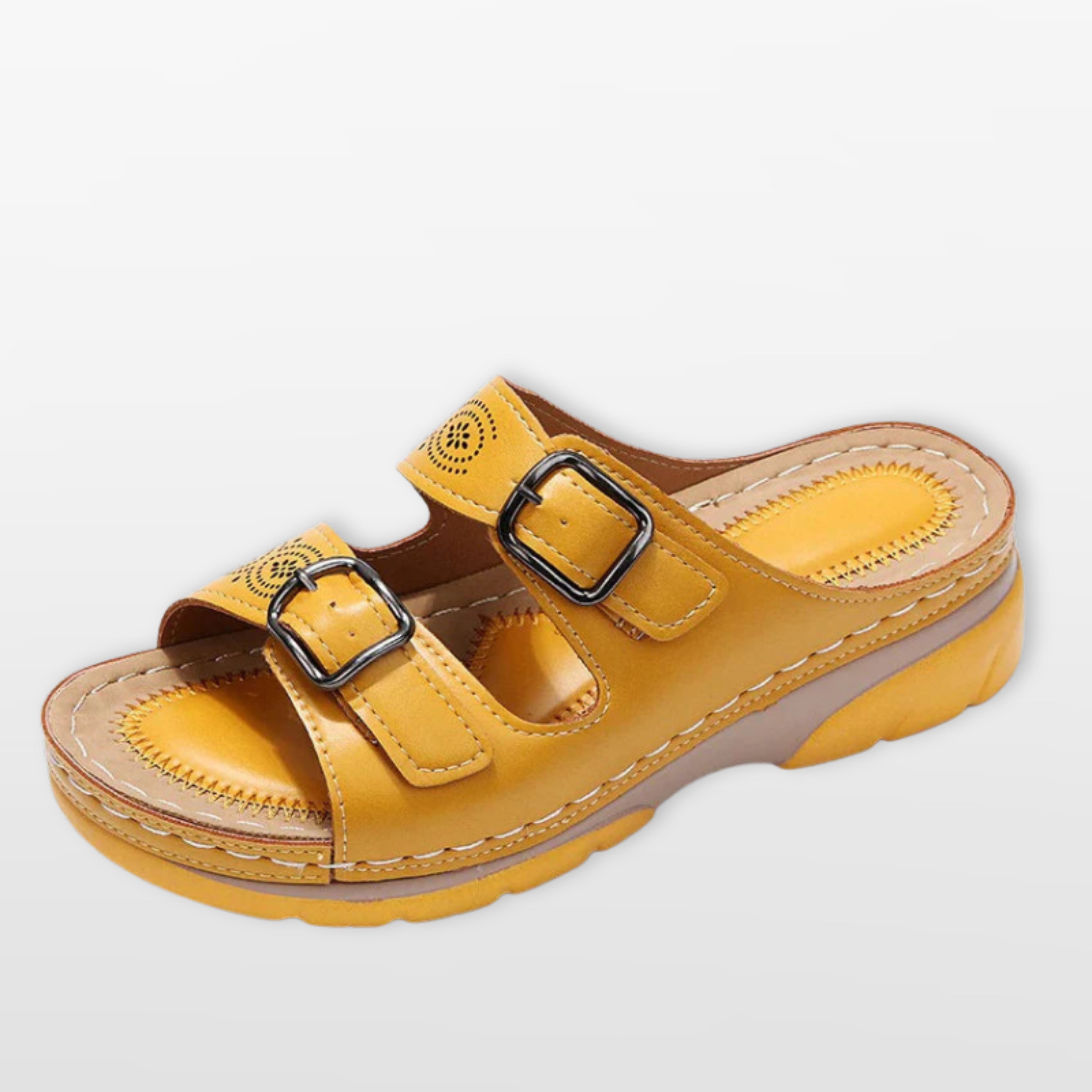 Women’s Platform Sandals Buckle Strap Slides