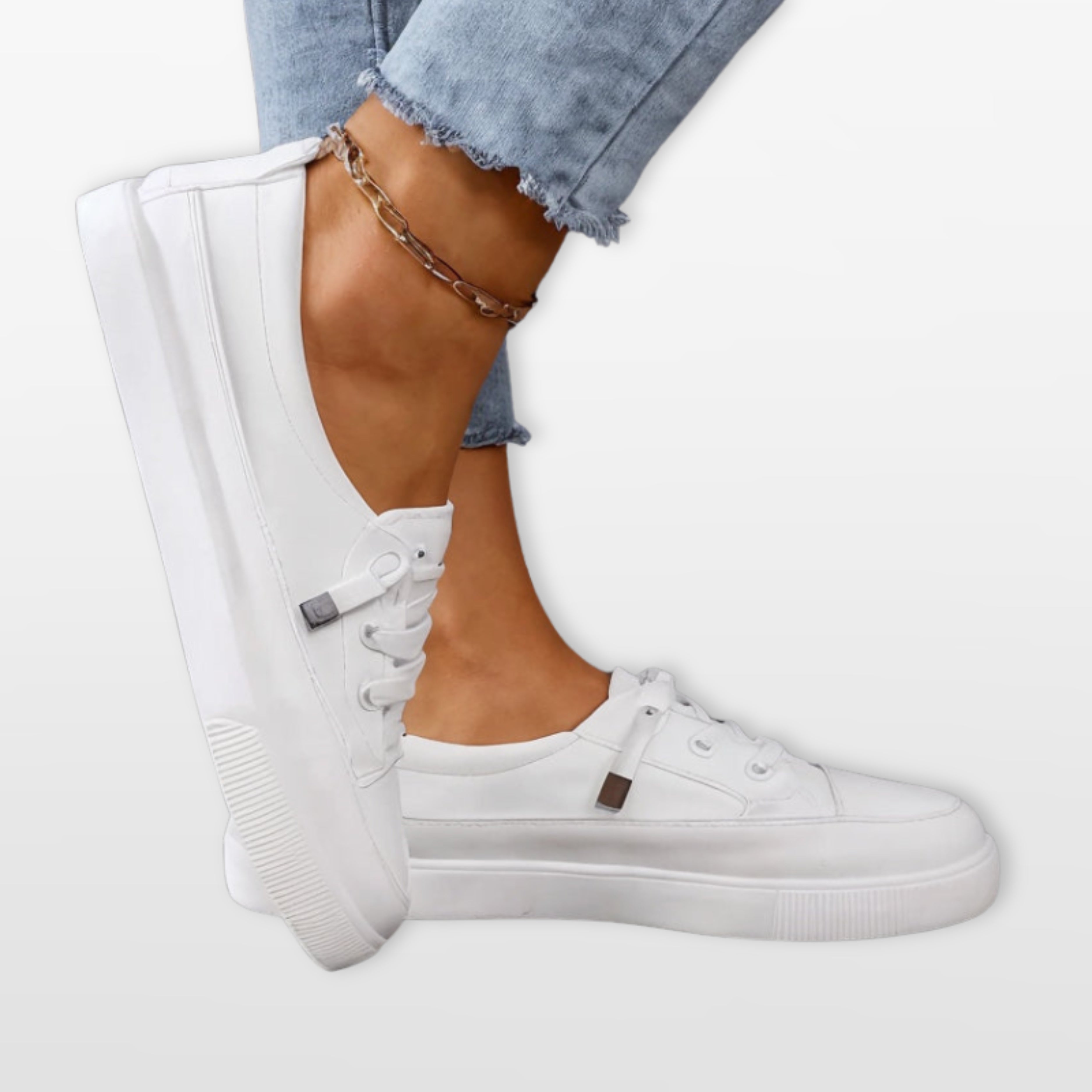 Women Lace Up Sneakers