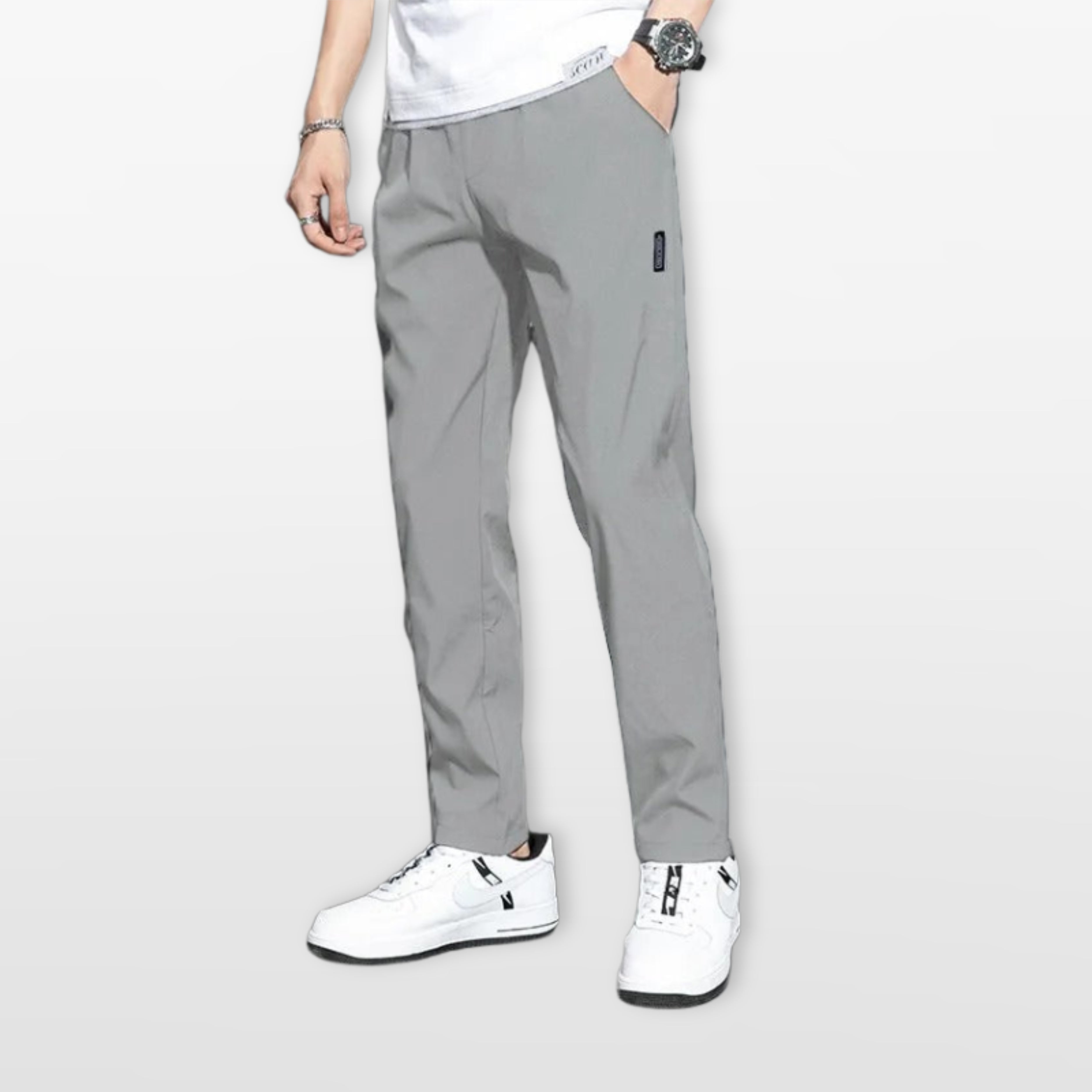 Men’s Casual Trousers Slim Tapered Fit