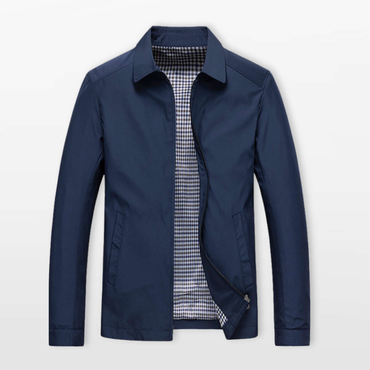 Men Casual Zip Jacket Lightweight Modern