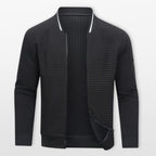 Men’s Bomber Jacket Textured Zip Layer