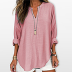 Women V Neck Casual Loose Blouse
