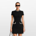 Women’s Pearl Trim Mini Dress