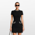 Women’s Pearl Trim Mini Dress