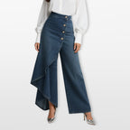 Women’s High Waisted Wide Leg Denim Pants