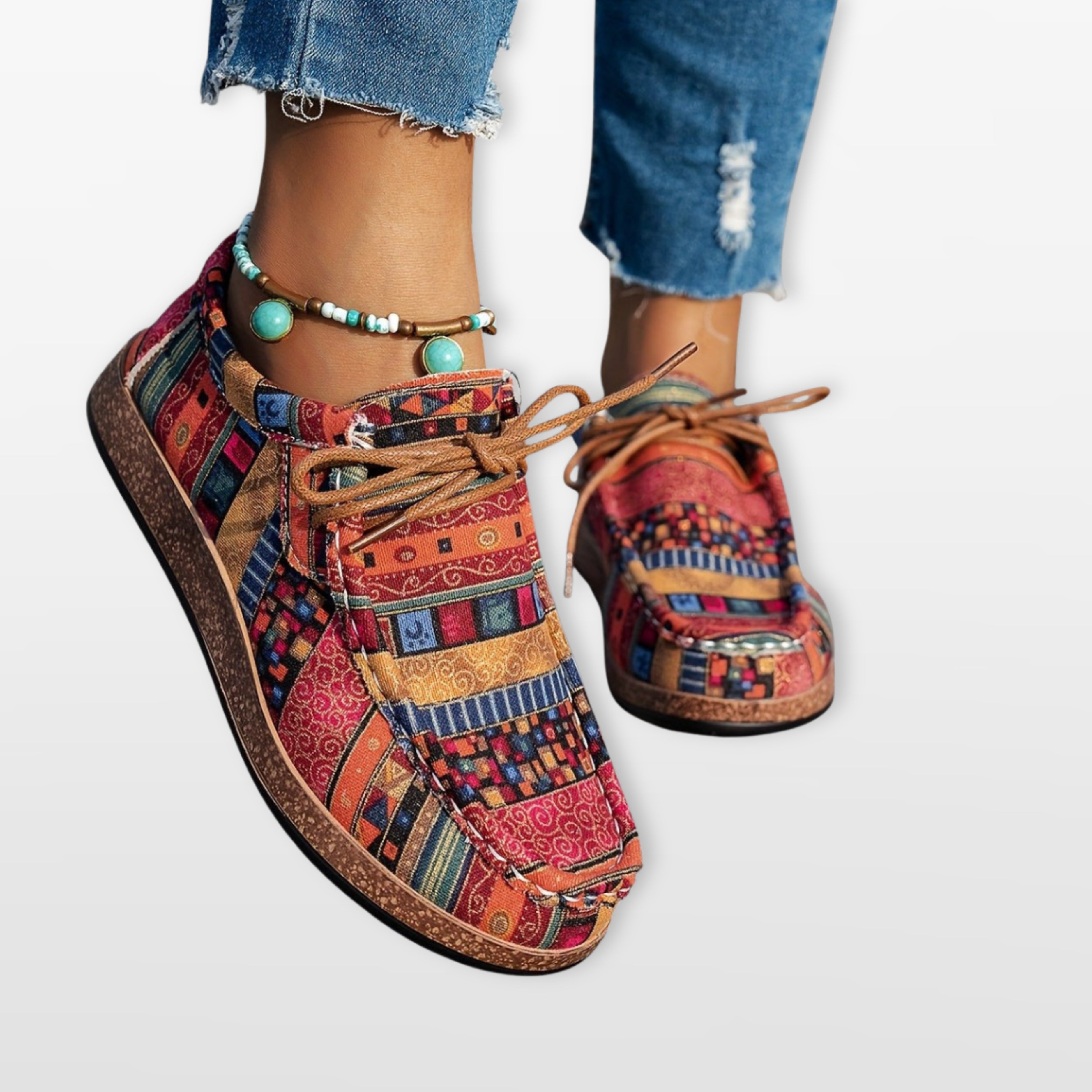 Women’s Patchwork Sneakers Colorful Platform Trainers