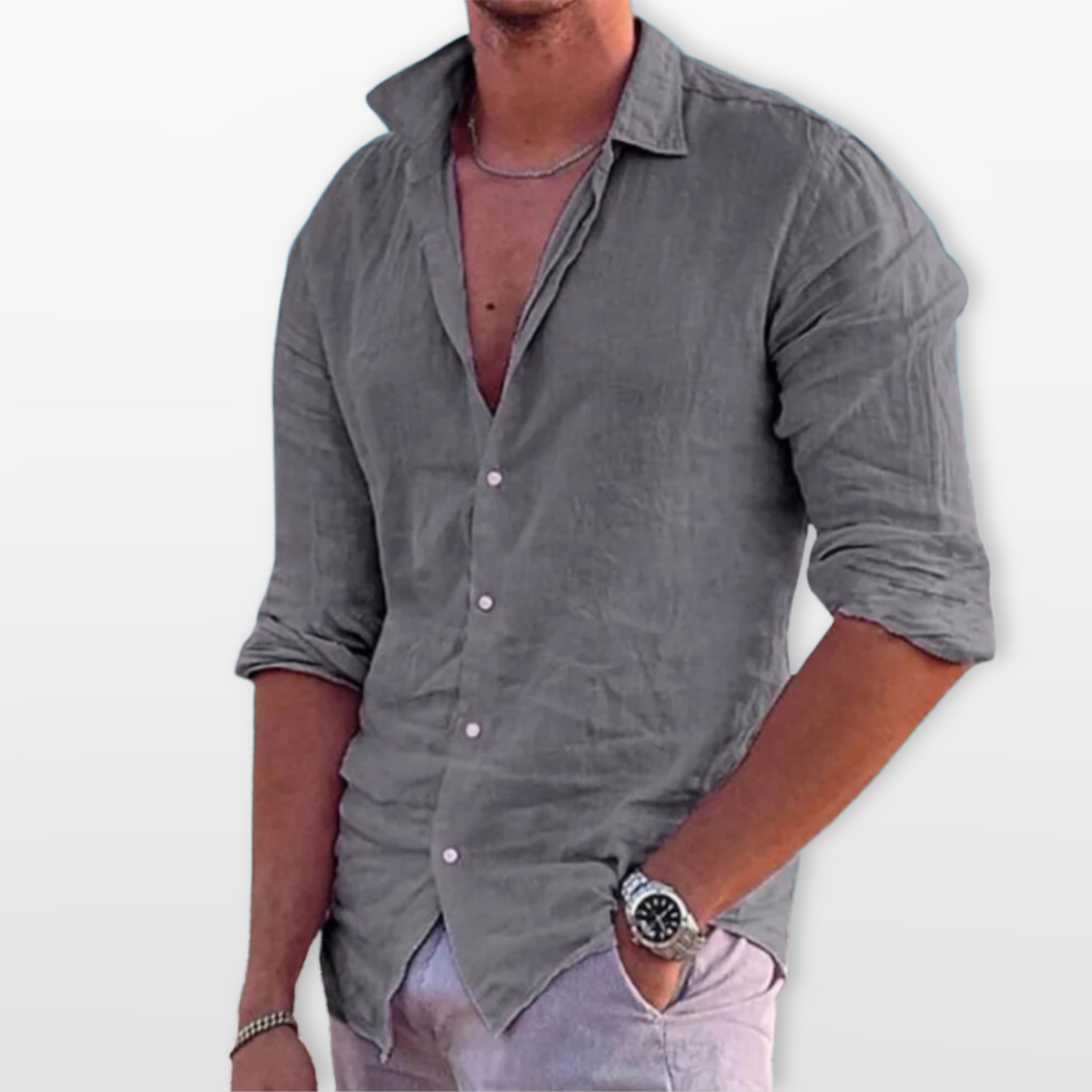 Men’s Casual Button Summer Shirt