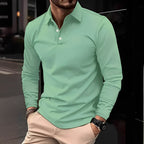 Men’s Long Sleeve Slim Fit Polo