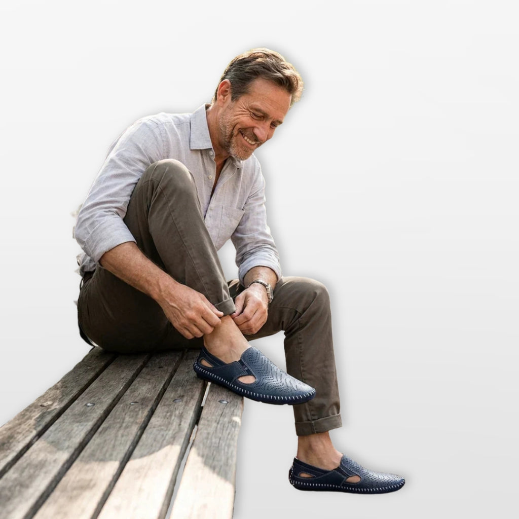 Men's Perforated Slip-On Loafers