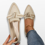 Women Orthopedic Pointed Toe Knot Loafers