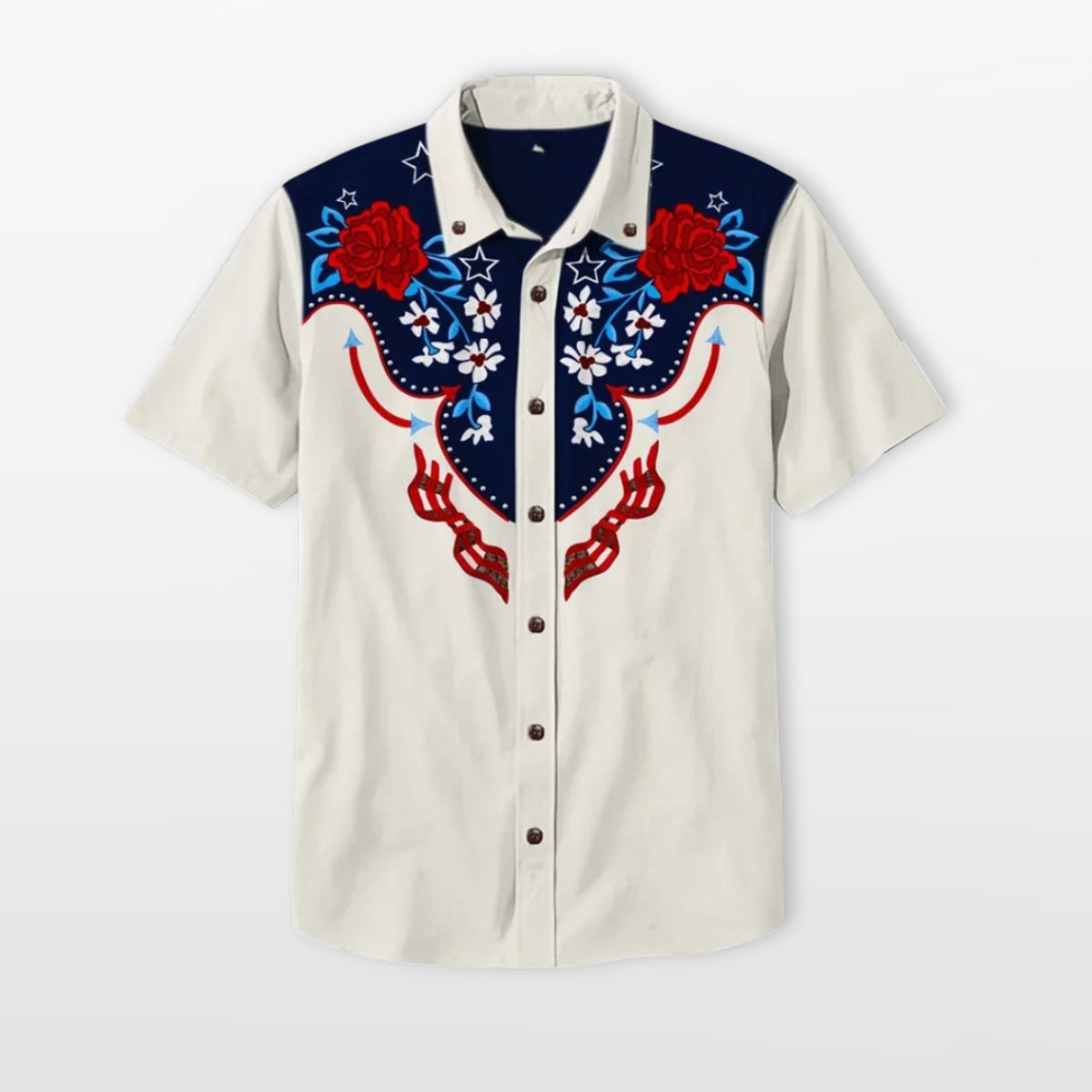 Men's Western Short Sleeve Shirt