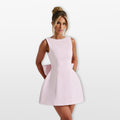 Women’s Bow Back Mini Dress Elegant