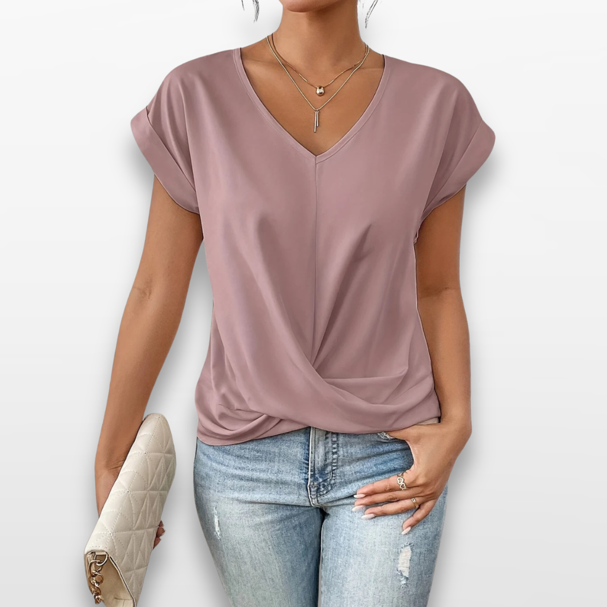 Women Embroidered Button Blouse Elegant Top