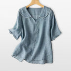 Women’s Button Front Blouse Relaxed Fit