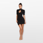 Women’s Lace Trim Bodycon Mini Dress