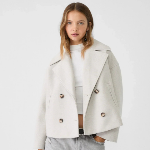 Women’s Cropped Double-Breasted Blazer