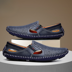 Men's Perforated Slip On Loafers