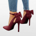 Women’s Bow Heels Pointed Toe Pumps