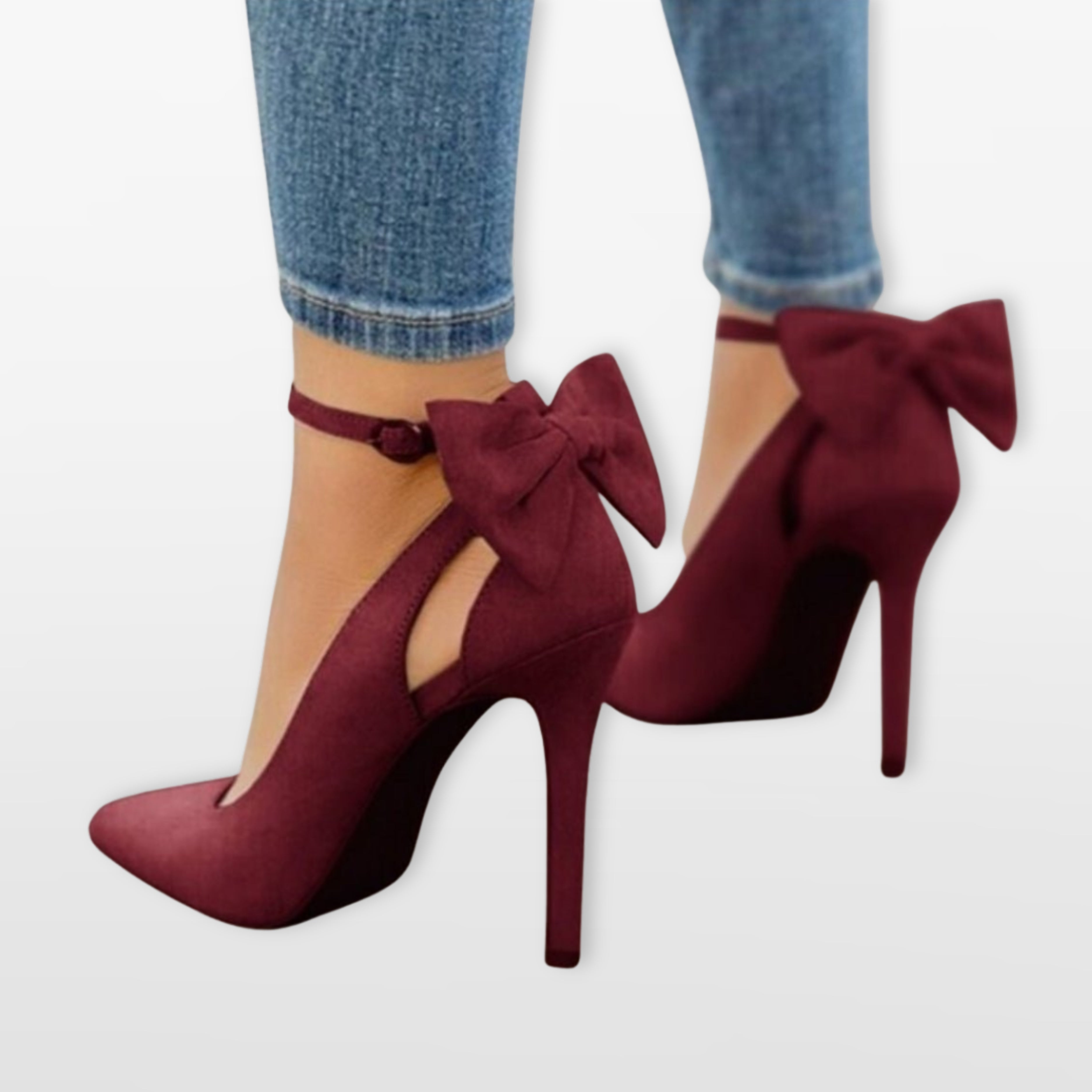 Women’s Bow Heels Pointed Toe Pumps