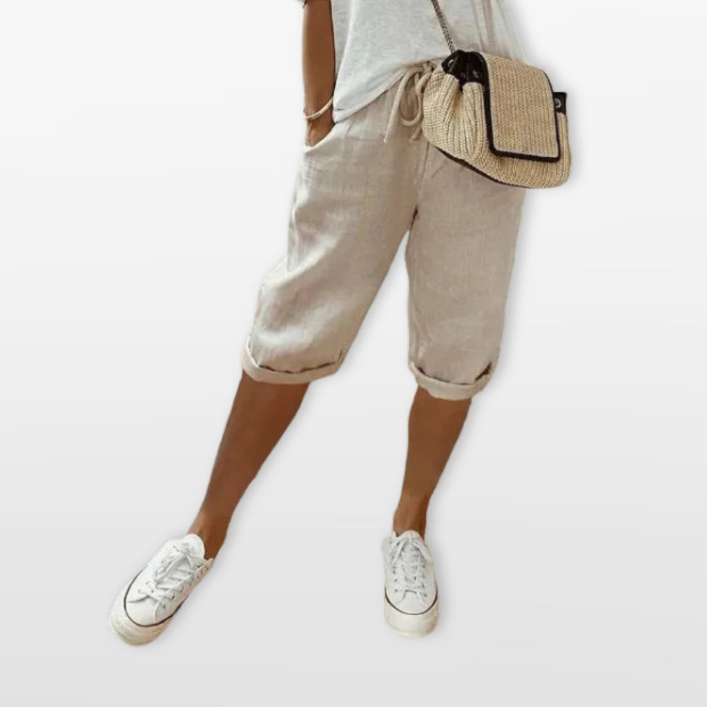 Women’s Drawstring Pants Loose Fit Cropped