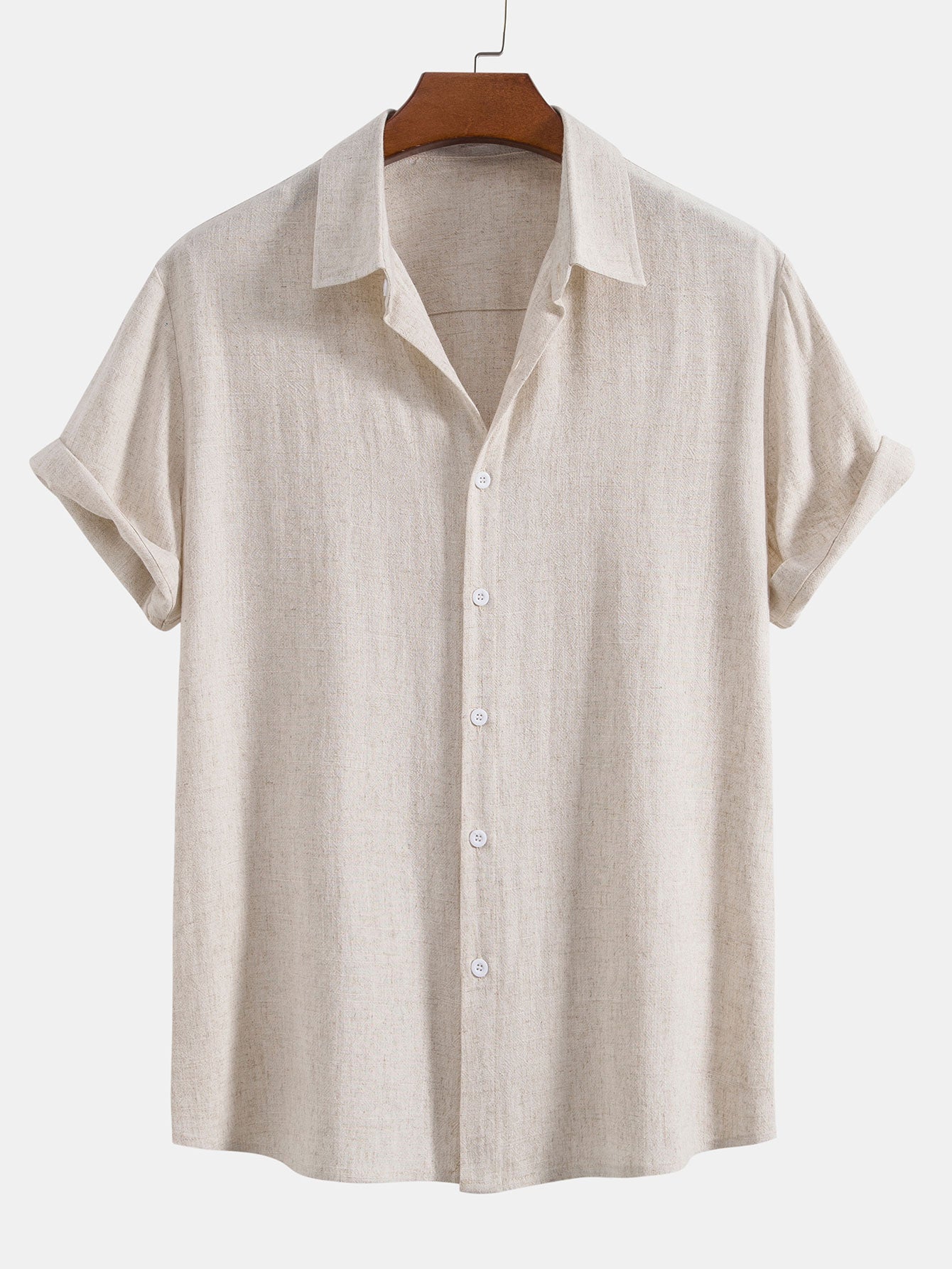 Men’s Casual Short Sleeve Shirt and Pants Set